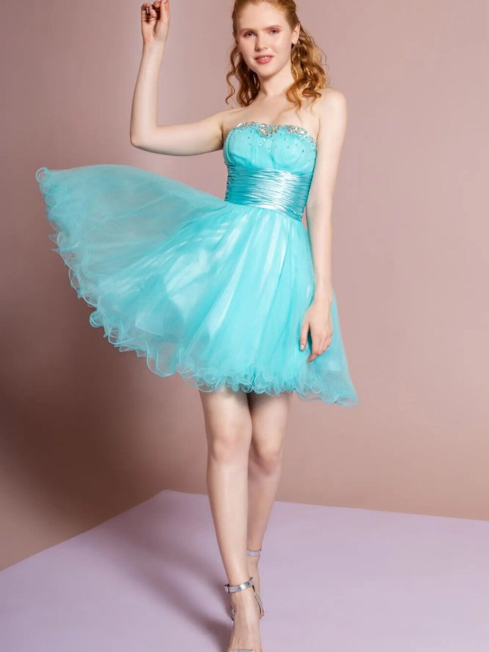 NEW MINT Cocktail Dress Embellished Formal Elegant Stunning GS1052
